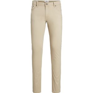 JACK & JONES Glenn Original Pant loose fit, heren 5-pocket, beige -  Maat: 27/30