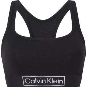 Calvin Klein dames Reimagined Heritage unlined bralette, bralette, zwart -  Maat: XS