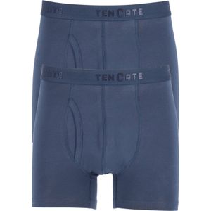 TEN CATE Basics men classic shorts met gulp (2-pack), heren boxers normale lengte, blauw -  Maat: L
