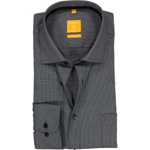 3 voor 99 | Redmond modern fit overhemd, antraciet (contrast) 47/48