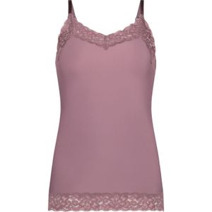 TEN CATE Secrets Lace women spaghetti top met kant (1-pack), dames singlet, lila