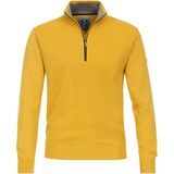 Redmond heren schipperstrui katoen, opstaande kraag, groen (middeldik)