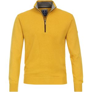 Redmond heren schipperstrui katoen, opstaande kraag, groen (middeldik)