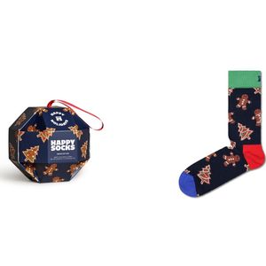 Happy Socks Gingerbread Cookies Socks Gift Box (1-pack), unisex sokken in cadeauverpakking - Unisex - Maat: 41-46