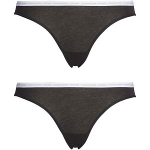 Calvin Klein dames CK ONE Cotton slips (2-pack), zwart -  Maat: XL