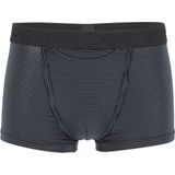 HOM Simon boxer briefs HO1 (1-pack), heren boxer met horizontale gulp, zwart gestreept -  Maat: L