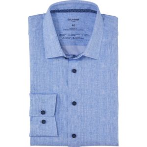 OLYMP Luxor 24/7 modern fit overhemd, Dynamic Flex, koningsblauw