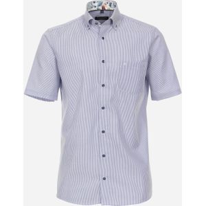 CASA MODA comfort fit overhemd, korte mouw, Oxford, blauw gestreept 40