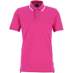 BOSS Parlay regular fit polo, pique, donkerroze