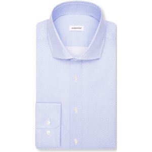 Seidensticker - Businessoverhemd - Middenblauw - Regular 1/1 Kentkraag print