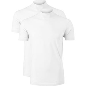 VENT wijd model T-shirt turtleneck (2-pack), wit -  Maat: S