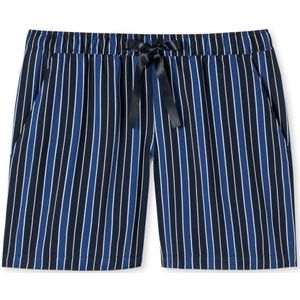 SCHIESSER Mix+Relax loungebroek kort, dames geweven broek kort viscose gestreept meerkleurig