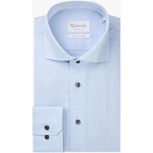 Michaelis slim fit heren overhemd, twill, blauw