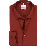 OLYMP - Level 5 - Body Fit Overhemd - Warm Rood - Popeline