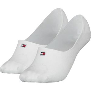 Tommy Hilfiger Footie Diamond Structure (2-pack), dames onzichtbare sokken, wit