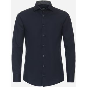 VENTI modern fit overhemd, twill, blauw 42