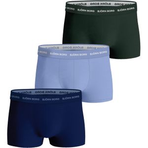 Bjorn Borg Cotton Stretch trunks, heren boxers korte pijp (3-pack), multicolor -  Maat: XS