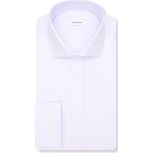 Seidensticker shaped fit overhemd, herringbone, blauw