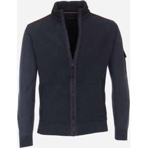 CASA MODA comfort fit vest, blauw -  Maat: XXL