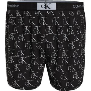Calvin Klein Woven Boxers (1-pack), heren boxers wijd katoen, zwart -  Maat: M