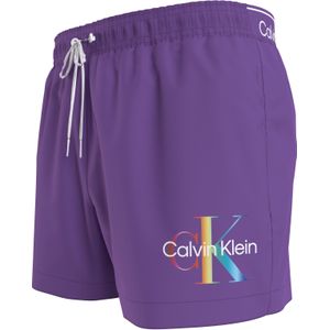 Calvin Klein Short Drawstring swimshort, heren zwembroek, paars -  Maat: S