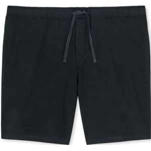 SCHIESSER Mix+Relax loungebroek kort, heren long boxer jersey zwart