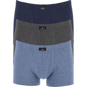Gotzburg heren boxers (3-pack), normale lengte, blauw en grijs