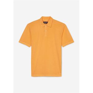 Marc O'Polo regular fit polo, heren poloshirt korte mouw, geel -  Maat: XXL