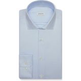 Seidensticker slim fit overhemd, structuur, blauw