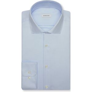 Seidensticker slim fit overhemd, structuur, blauw