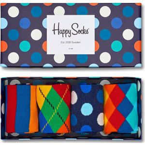 Happy Socks Mix Gift Box Gift Set (4-pack), unisex sokken in cadeauverpakking - Unisex - Maat: 41-46