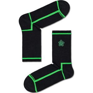 Happy Socks Squiggly Flower 3/4 Crew Sock, unisex enkelsokken