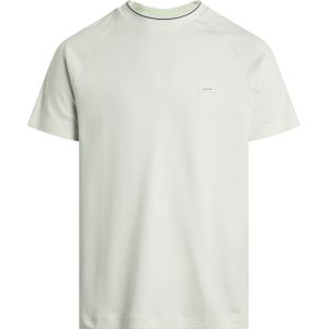 Calvin Klein Logo Tape Raglan T-shirt, heren T-shirt korte mouw O-hals, blauw -  Maat: M