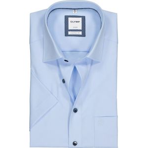 OLYMP Luxor comfort fit overhemd, korte mouw, lichtblauw poplin 48