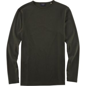 OLYMP Casual modern fit T-shirt, donkergroen -  Maat: S
