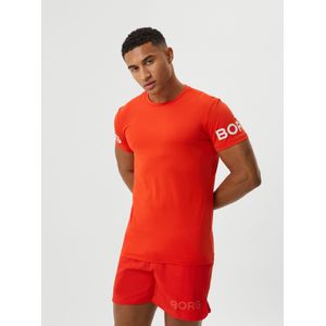 Bjorn Borg T-shirt, oranje -  Maat: XL