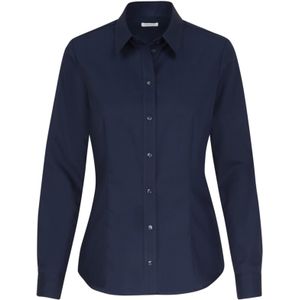 Seidensticker dames blouse regular fit, donkerblauw