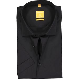 3 voor 99 | Redmond modern fit overhemd, korte mouw, zwart 37/38