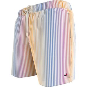 Tommy Hilfiger Medium Drawstring swimshort, heren zwembroek, wit dessin