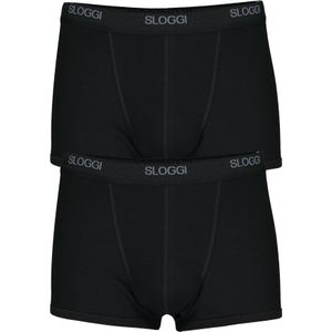 Sloggi Men Basic Short, heren boxers (2-pack), zwart -  Maat: L