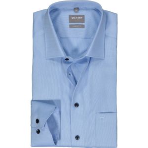 OLYMP comfort fit overhemd, structuur, lichtblauw 42