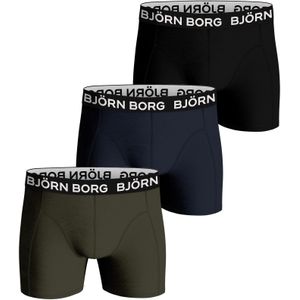 Bjorn Borg Bamboo Cotton Blend boxers, heren boxers normale lengte (3-pack), multicolor -  Maat: L