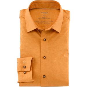 OLYMP Luxor 24/7 modern fit overhemd, Dynamic Flex, okker