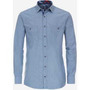 3 voor 99 | Redmond modern fit overhemd, popeline, blauw 47/48