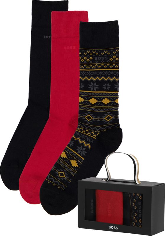 BOSS - WINTER - Huissokken - Set van 3 - Katoenmix