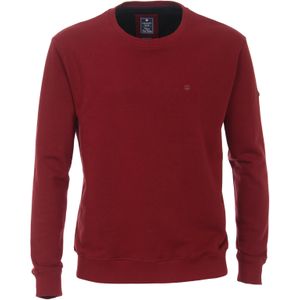 Redmond heren sweatshirt katoenmengsel, O-hals, rood (middeldik) -  Maat: 3XL