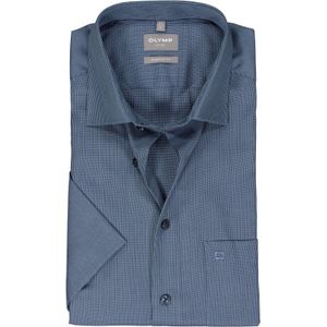 OLYMP comfort fit overhemd, korte mouw, structuur, korte mouw mini dessin