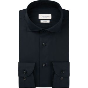 Profuomo - Overhemd - Blauw - Lange Mouw - Strijkvrij