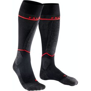 FALKE SK4 Advanced Compression Light dames skiing kniekousen, zwart (black-mix) -  Maat: 39-40