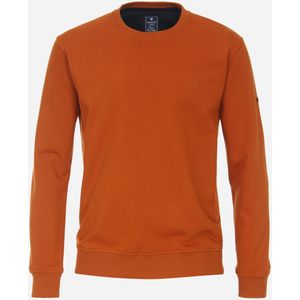 Redmond heren sweatshirt katoenmengsel, O-hals, geel (middeldik)